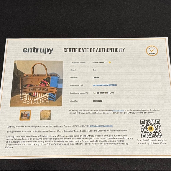 RARE! 👀 Dior Large D Jungle Pop Leather book tote w/COA Limited Edition 🦋 - Picture 2 of 10